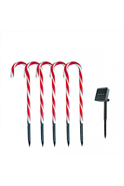 HSMKTP Set de 5 acadele decorative luminoase cu energie solară pentru exterio...