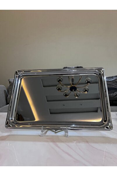 Palaces Single serving trays, 3 sizes, silver chrome