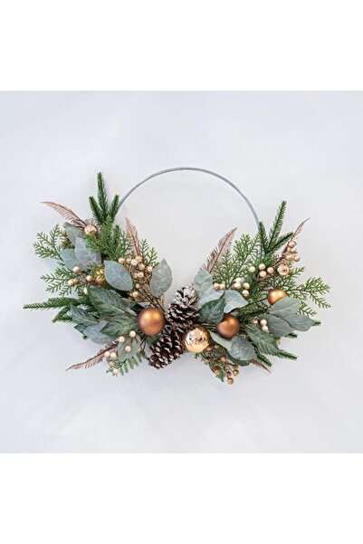 EUROLAMP coroană decorativă H55 cm verde-cupru