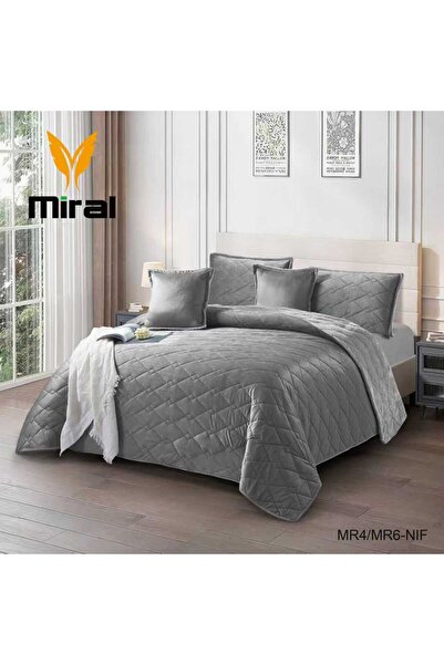 Moon Mira velvet bedspread, single and a half size, from Qasr Al-Arayes, 4 pieces