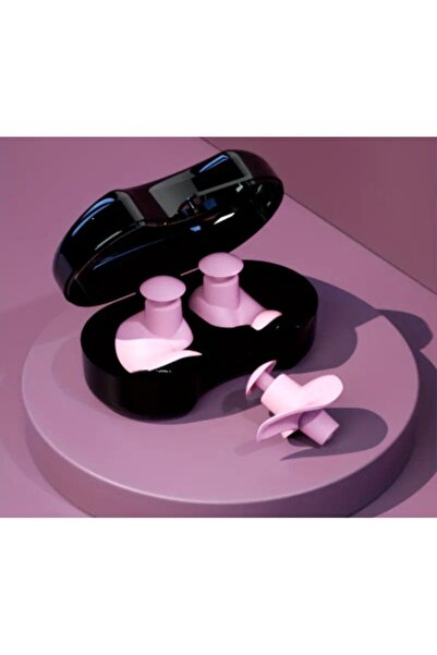 ASLANKAR Pembe renk 1 çift Kutulu Yüzme, ses, toz, su, ve uyku için Kulak tıkacı %100 medikal Silikon.