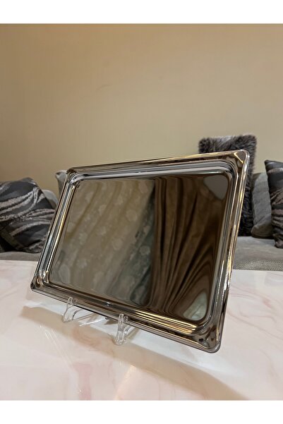 Palaces Single serving trays, 3 sizes, silver chrome