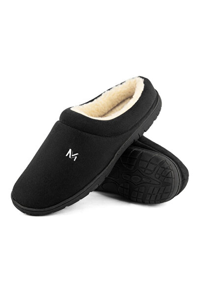 OEM Furry slippers, non-slip sole, size 42, Black