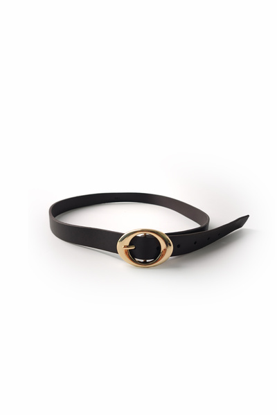 Ecrou Circle Buckle Belt Bitter Brown