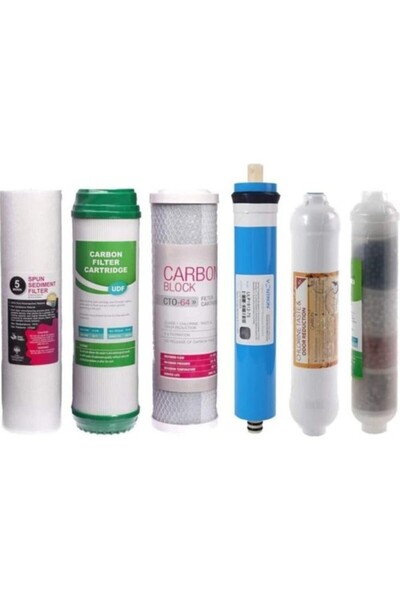 SULOOK Su Arıtma Cihazı Filtresi 6 Lı Filtreli 9 Aşamalı Vontron Membran Filt...