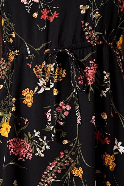 Vero Moda Women's short floral dress, black, size XS,