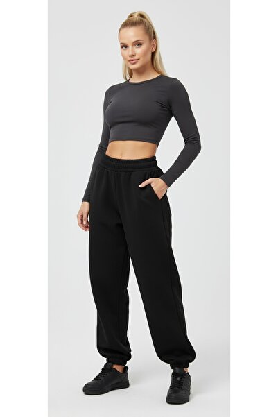 gigigiyim Solid Color Three Thread Women's Sweatpants