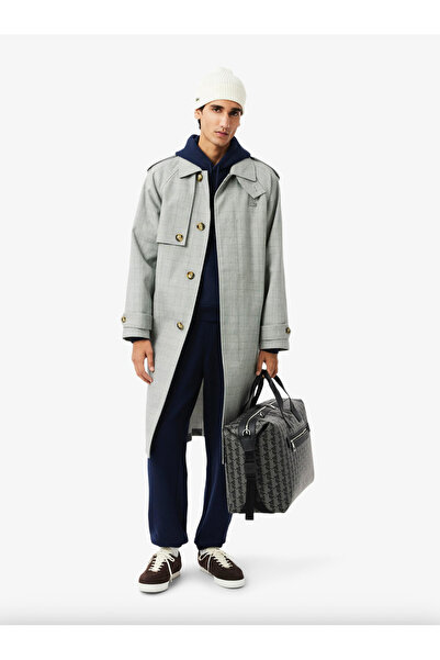 Lacoste Rib Knit Brushed Wool Beanie