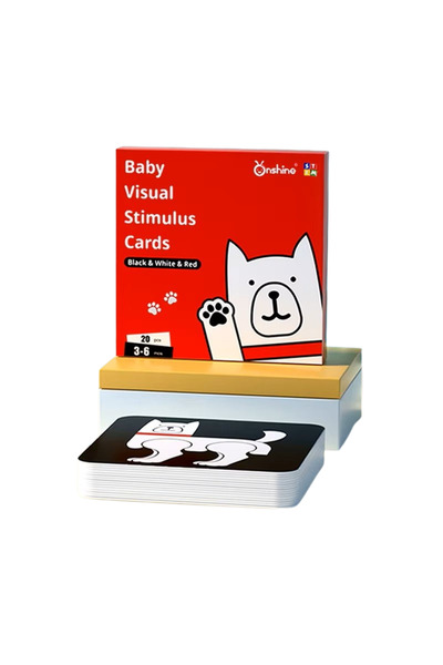 MATTELOT TOYS Educational toy with 20 Cards for visual stimulation of babies, 3-6 months