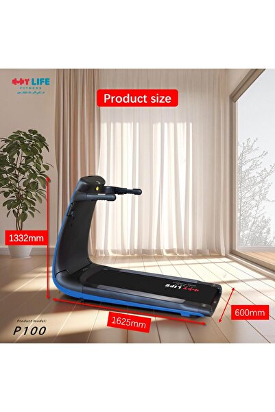 MY LIFE FITNESS Smart Foldable Treadmill P100 - Blue