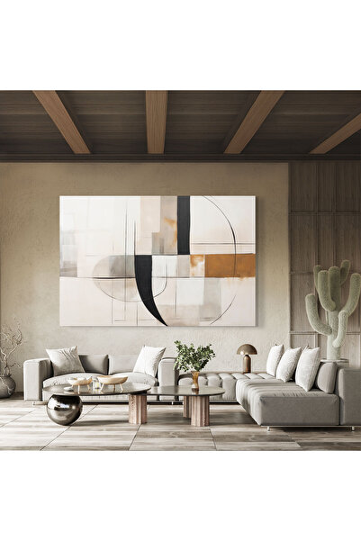 Arthub Glass Painting, Bedroom and Living Room, Abstract with Lines, Black Abstract Lines