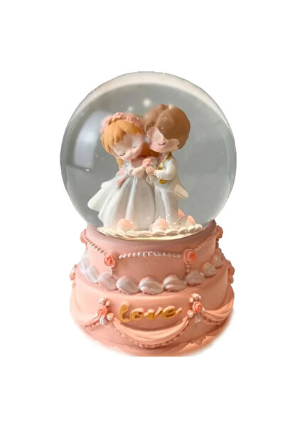 ErCorp Gelin Damat Figürlü Kar Küresi Büyük Boy