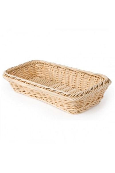 Aps Polyrattan basket GN 1/3, light beige, 32.5 x 17.5 x 7 cm