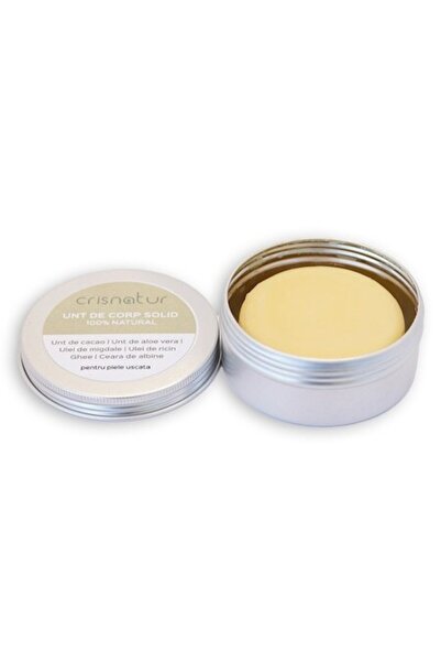 Cris Natur Unt de corp solid pentru ten uscat - 100% - făcut manual, 60g