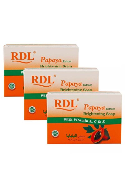 RDL Brightening Soap Papaya Extract Value Pack 3 x 128 g