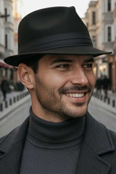 Trenderrs Men's Premium Luxury Cashmere Jackson Fedora Hat