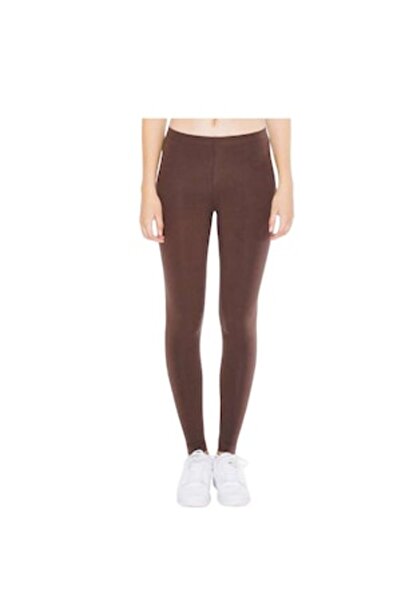 OEM Women's Long Cotton Leggings, Brown, L