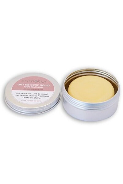 Cris Natur Unt de corp solid pentru toate tipurile de ten cu ulei de geranium...