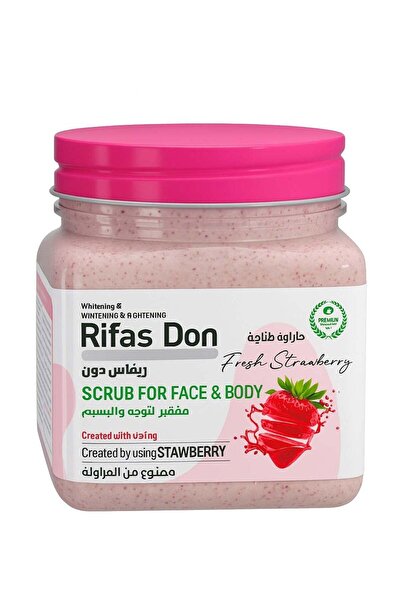 Rifas Don Fresh Strawberry Face and Body Scrub, Whitening and Brightening Formula, 300ML