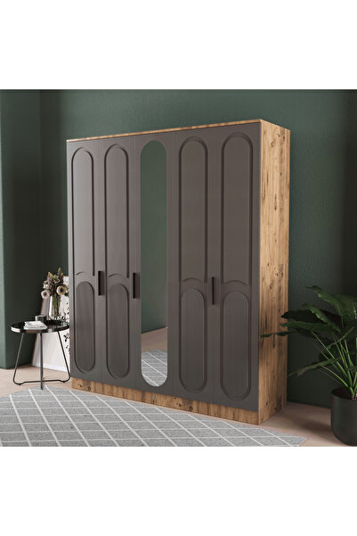 Teen & Bright DERİN 5 KAPAKLI EKO GARDIROP - MDF KAPAK