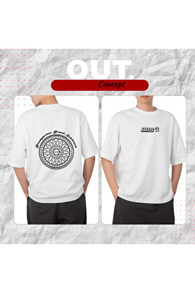 Out.Concept Unisex BBS RS 1982 Baskılı T-shirt (Rim Series)