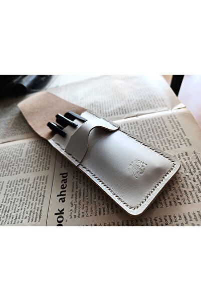 Mahfuz Pen Holder for Your Real Leather Special Pens (for 3*4 Pens) 28 cm \ 8 cm Large Size Nlu49