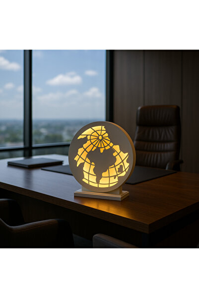 EVODE DESIGN DEKORATİF LEDLİ DÜNYA FİGÜRÜ