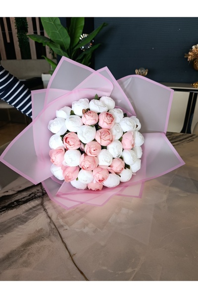 Merveparti 41 Şakayık Hayallerinin Çiçeği, İsteme Buketi hediye eşe sevgiliye...