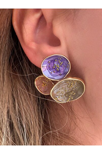 saaden jewelry SAADEN ÜÇ RENK KÜPE