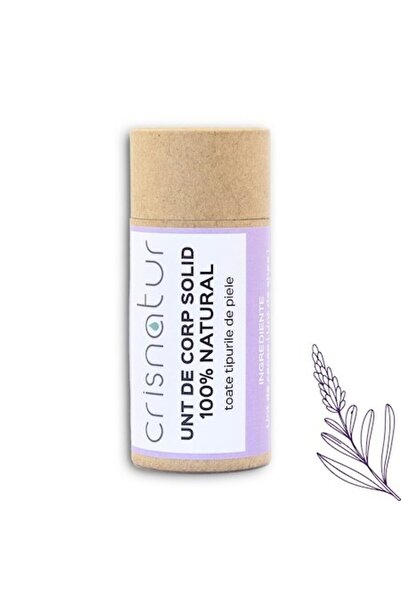 Cris Natur Solid body butter for all skin types with lavender - 100% - handmade, 60g