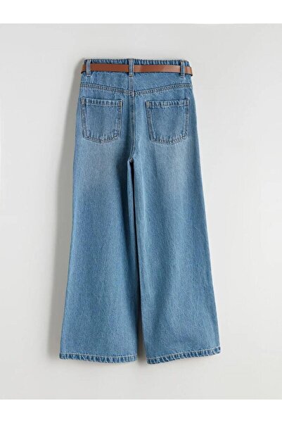 LC Waikiki Indigo Wideleg Girl's Jean Pants (W5)