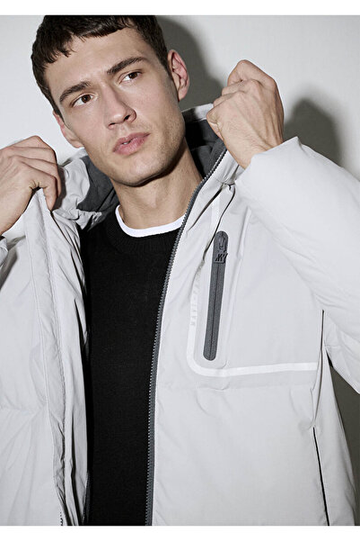 Mavi Hooded Light Gray Men's Coat M0110463-70075