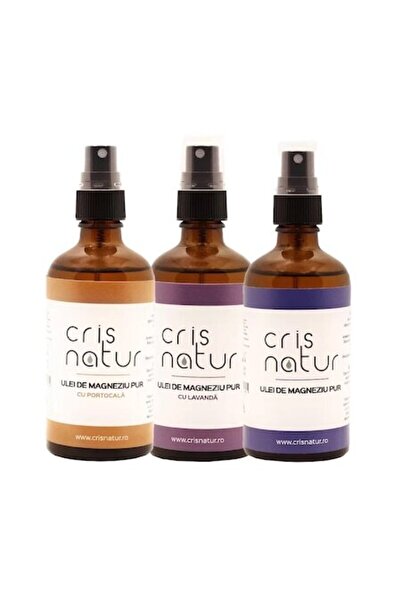 Cris Natur Pachet 3x Ulei de magneziu pur din Marea Zechstein, 300ml