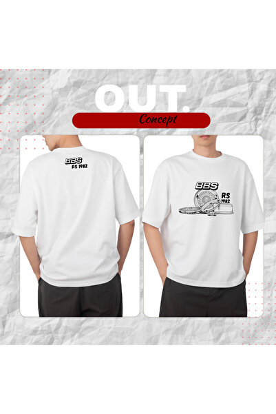 Out.Concept Unisex BBS RS Jant Baskılı T-shirt (Rim Series)