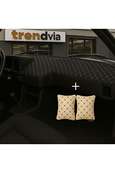 trivexa Tofaş Şahin Doğan Kartal Low Front Chest Black-Beige Torpedo Cover / Beige-Black Neck Pillow