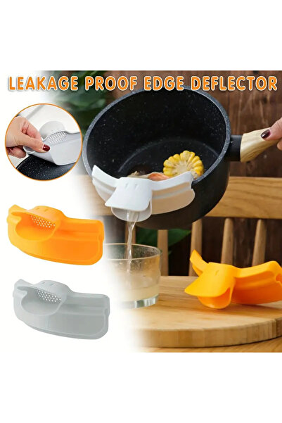 FESECRAFT 1 Piece Pot and Pan Edge Silicone Food Strainer
