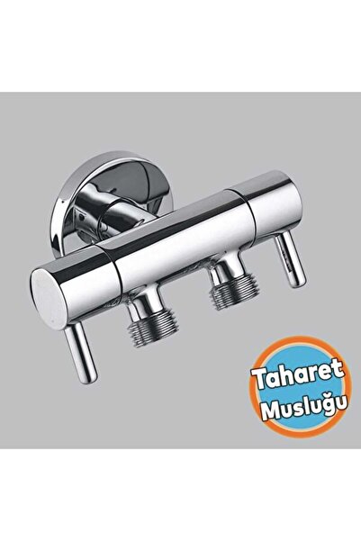CEVSAN Çiftli Taharat Musluğu Komple Pirinç