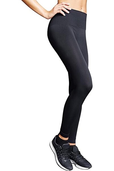 OEM Super opaque microfiber high waist shaping leggings, black, size M,