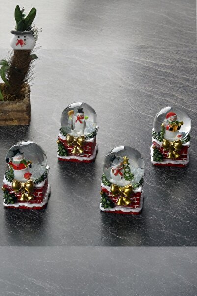 Binbirdemet Mini Happy New Year Temalı Kar Küresi 4 cm