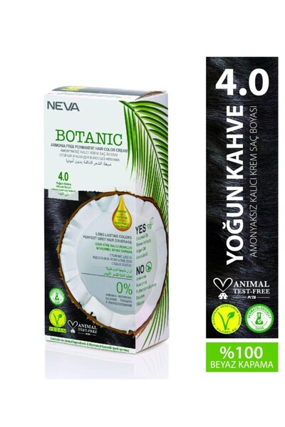 Neva Botanıc Amonyaksız Kalıcı Krem Boya Seti 4.0