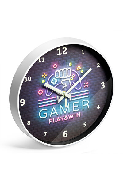 Gadget Master GAMER Wall Clock – Glows in the Dark