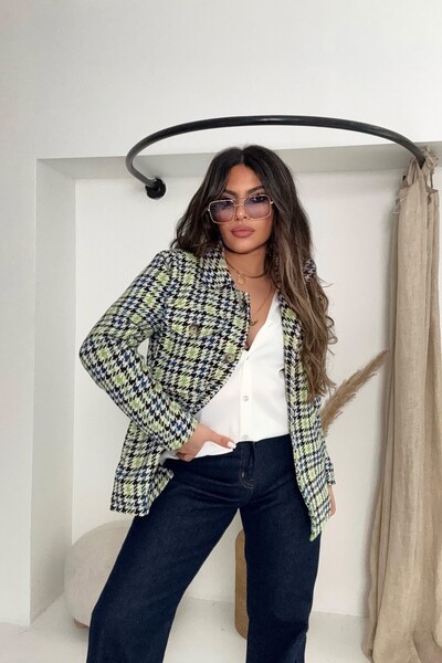 Sohotique By P Πουκάμισο με μοτίβο λούτσου Πράσινο-Εκρού