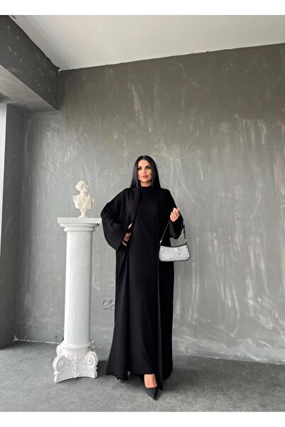 GİYSİ DÜNYASI 57 Triko Kumaş Hirka Kisa Kollu Elbi̇se 2 Li̇ Taki̇t