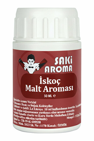 Saki Aroma Red Hazır Karışım Malt Kiti - Malt Aroması Hazır Karışım 50 ML (5 Lt. Uyumlu)