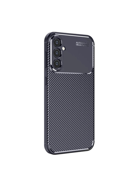 magicool حافظة سامسونج جالاكسي S25 ذات غطاء كربوني بتركيز تلقائي - أزرق داكن