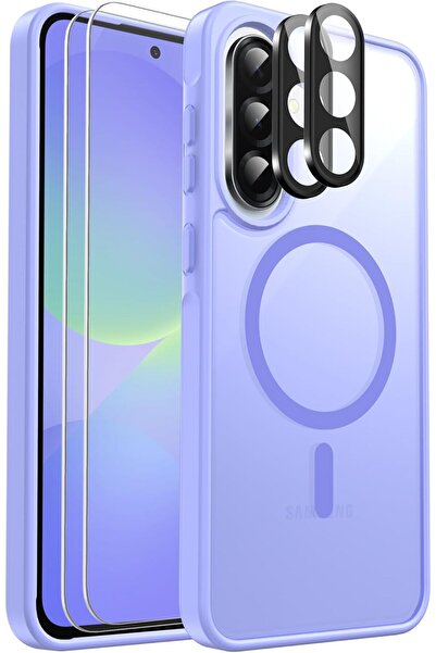 Kipgsm Samsung Galaxy A36 Uyumlu Kamera Lens+Ekran Koruyucu Magsafe Şarj Dest...