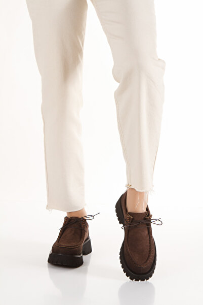 La Vivien Kadın Kahverengi Bağcıklı Günlük Rahat Loafer