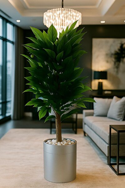 Altun Çiçekcilik Yapay Ceviz Ağacı 150 Cm Lux Metal Saksı Dahil