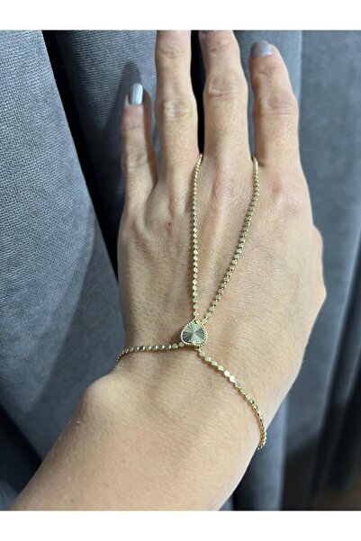 DENİZ ERKUL JEWELRY سوار شاهميران نسائي من الفولاذ الذهبي |   مقاوم للصدأ، مق...