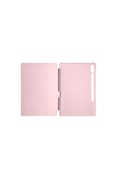Mepura Newface Samsung Galaxy X610 Tab S9 Fe Plus 12.4 Case Mars Tablet Case with Pen Holder - Rose Gold